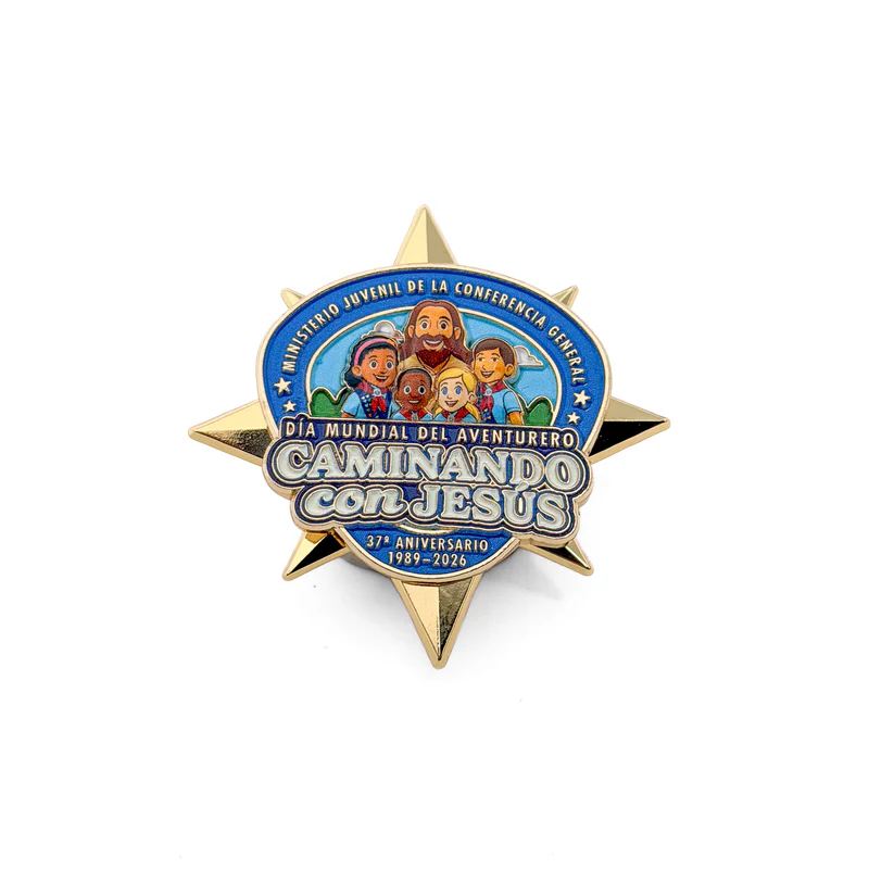 Pin Día Mundial del Aventureros 2026 - Camino con Jesús